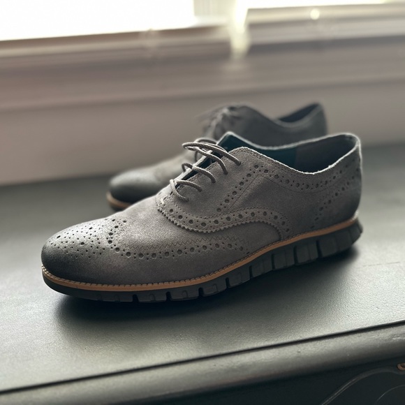 Men’s Cole Haan’s Size 10 1/2 Grey with tan accent - Picture 6 of 8